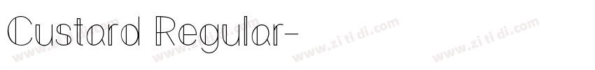 Custard Regular字体转换
